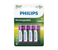 Philips Philips R6B4B260/10 - 4 ks Nabíjecí baterie AA MULTILIFE NiMH/1,2V/2600 mAh