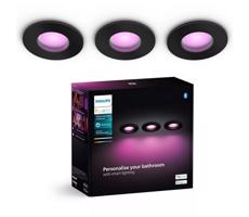 Philips Philips-SADA 3x LED RGBW Stmívatelné koupelnové sv. Hue XAMENTO 1xGU10/4,2W IP44