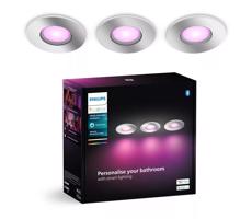 Philips Philips-SADA 3x LED RGBW Stmívatelné koupelnové sv. Hue XAMENTO 1xGU10/4,2W IP44