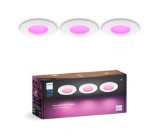 Philips Philips -SADA 3x LED RGBW Stmívatelné koupelnové svítidlo Hue SLIM LED/8,3W/230V