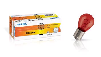 Philips PR21W BAW15s 12V 21W Červená