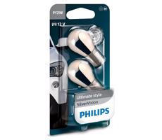 Philips SADA 2x Autožárovka Philips SILVER VISION 12496SVB2 PY21W BAU15s/21W/12V