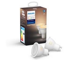 Philips SADA 2x LED Stmívatelná žárovka Philips Hue WHITE AMBIANCE GU10/5W/230V