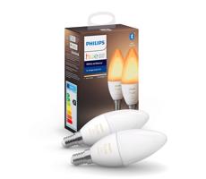 Philips SADA 2x LED Stmívatelná žárovka Philips Hue WHITE B39 E14/4W/230V 2200K-6500K