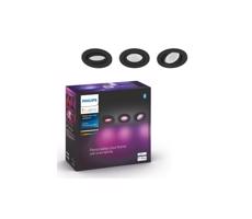 Philips - SADA 3x LED RGB Stmívatelné podhledové svítidlo Hue CENTURA 1xGU10/5,7W/230V 2000-6500K