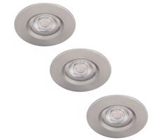 Philips - SADA 3x LED Stmívatelné koupelnové svítidlo LED/5W/230V 2700K IP65