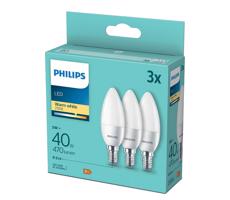 Philips SADA 3x LED Žárovka Philips B35 E14/5W/230V 2700K