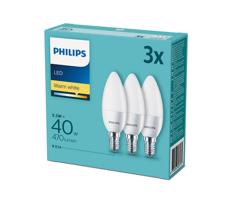 Philips Sada 3x LED Žárovka Philips E14/5,5W/230V 2700K