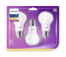 Philips SADA 3x LED Žárovka Philips E27/5,5W/230V 2700K