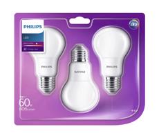 Philips SADA 3x LED Žárovka Philips E27/8W/230V 2700K