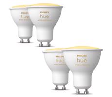 Philips SADA 4xLED Stmívatelná žárovka Philips Hue WHITE AMBIANCE GU10/5W/230V 2200-6500