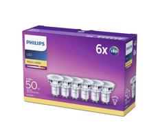 Philips SADA 6x LED Žárovka Philips GU10/4,6W/230V 2700K