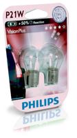 Philips VisionPlus 12498VPB2 P21W BA15s 21W