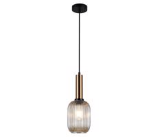 PND-5588-1M-BRO+AMB - Lustr na lanku ANTIOLA 1xE27/40W/230V bronz