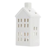 Porcelánový domek na svíčku 20,8 cm bílá