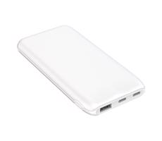 Power Bank 10000 mAh 10W Power Delivery 2xUSB-C + 1xUSB-A bílá