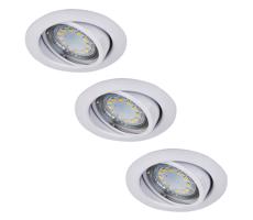 Rabalux Rabalux 1049 - SADA 3xLED Podhledové svítidlo LITE 3xGU10-LED/3W/230V