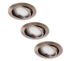 Rabalux Rabalux 1051 - SADA 3xLED Podhledové svítidlo LITE 3xGU10-LED/3W/230V