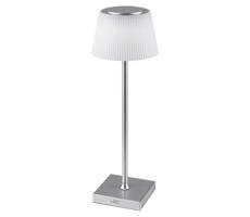 Rabalux Rabalux 76013- LED Stmívatelná nabíjecí stolní lampa TAENA 4W/3,7V IP44 stříbrná