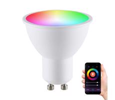 RGB LED Stmívatelná žárovka G45 GU10/5,5W/230V 3000-6500K Wi-Fi Tuya