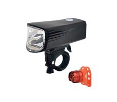 SADA 2x LED Nabíjecí cyklosvítilna LED/5W/USB IP44