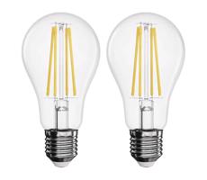 SADA 2x LED Žárovka FILAMENT A60 E27/5,9W/230V 2700K