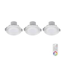 SADA 3x LED RGB Stmívatelné podhledové svítidlo ARGON LED/7,3W/230V + DO