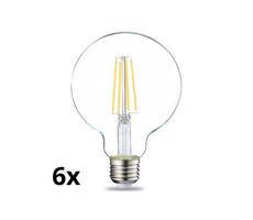 SADA 6x LED Stmívatelná žárovka VINTAGE G93 E27/8W/230V 2700K