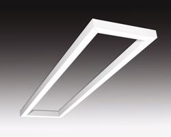 SEC Stropní nebo závěsné LED svítidlo s přímým osvětlením WEGA-FRAME2-DA-DIM-DALI, 50 W, bílá, 886 x 330 x 50 mm, 4000 K, 6640 lm 322-B-106-01-01-SP