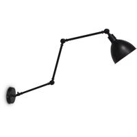 Sessak Stylová nástěnná kloubová lampa Bazar - pr. 170 x 375 x 615 - 1225 mm, 42 W, matná černá SE RBAZSM