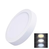 Solight LED mini panel CCT, přisazený, 18W, 1530lm, 3000K, 4000K, 6000K, kulatý WD172 Studená bílá