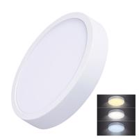 Solight LED mini panel CCT, přisazený, 24W, 1800lm, 3000K, 4000K, 6000K, kulatý WD174 Studená bílá