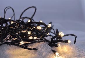 Solight LED vánoční řetěz, 500 LED, 50m, přívod 5m, IP44, teplá bílá; 1V05-WW Teplá bílá