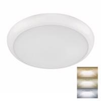 Solight LED venkovní stropní osvětlení se senzorem a nastavitelnou CCT, 20W, 1800lm, 33cm, bílá barva WO784 Studená bílá