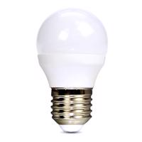 Solight LED žárovka, miniglobe, 6W, E27, 6000K, 510lm WZ419-1 Studená bílá