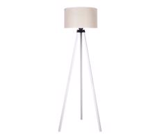 - Stojací lampa 1xE27/60W/230V pr. 44 cm krémová/bílá