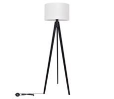 Stojací lampa ALBA 1xE27/60W/230V bílá/borovice