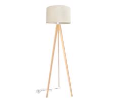 Stojací lampa ALBA 1xE27/60W/230V krémová/borovice