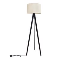 Stojací lampa ALBA 1xE27/60W/230V krémová/borovice