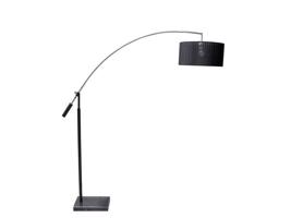 Stojací lampa AZzardo Bianca chrome/black AZ0006 E27 1x60W IP20 150cm černá