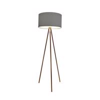 Stojací lampa AZzardo Finn copper grey AZ3011 E27 1x60W IP20 45cm šedo-měděná