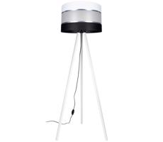 Stojací lampa CORAL 1xE27/60W/230V bílá/černá/chrom