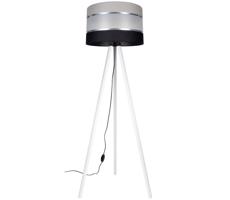 Stojací lampa CORAL 1xE27/60W/230V bílá/černá/šedá/chrom