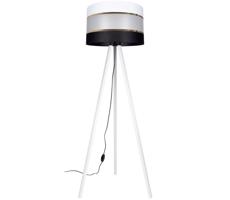 Stojací lampa CORAL 1xE27/60W/230V bílá/černá/zlatá