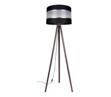 Stojací lampa CORAL 1xE27/60W/230V wenge/černá/chrom