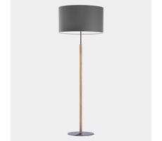 Stojací lampa DEVA 1xE27/25W/230V šedá