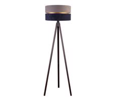 - Stojací lampa DUO 1xE27/60W/230V pr. 44 cm šedá/modrá/wenge