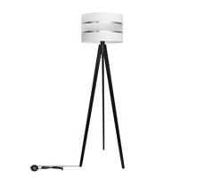 Stojací lampa HELEN 1xE27/60W/230V bílá/chrom/borovice