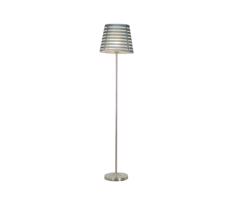 Stojací lampa SEGIN 1xE27/60W/230V šedá/lesklý chrom