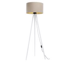 Stojací lampa STANDART 1xE27/60W/230V béžová/bílá